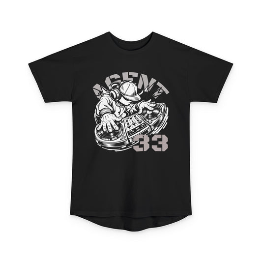 Agent33 DJ Unisex Long Body Urban Tee