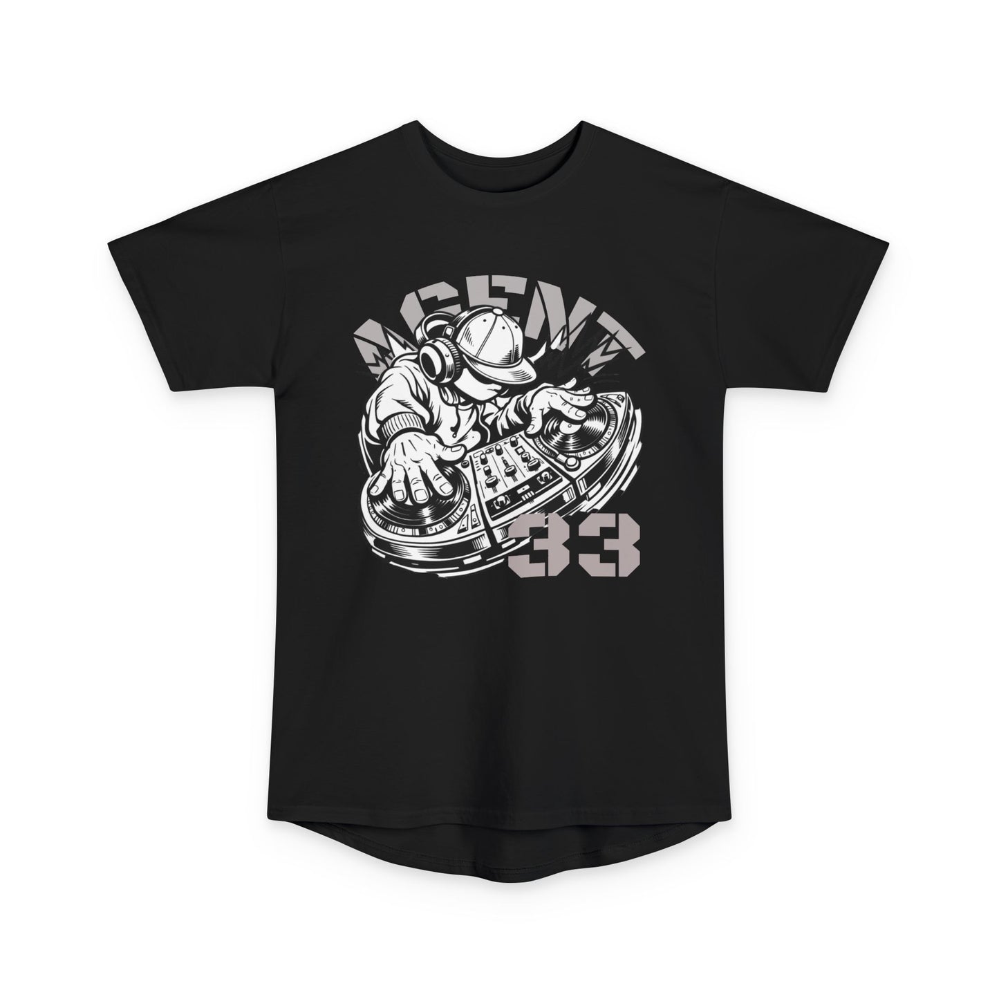 Agent33 DJ Unisex Long Body Urban Tee
