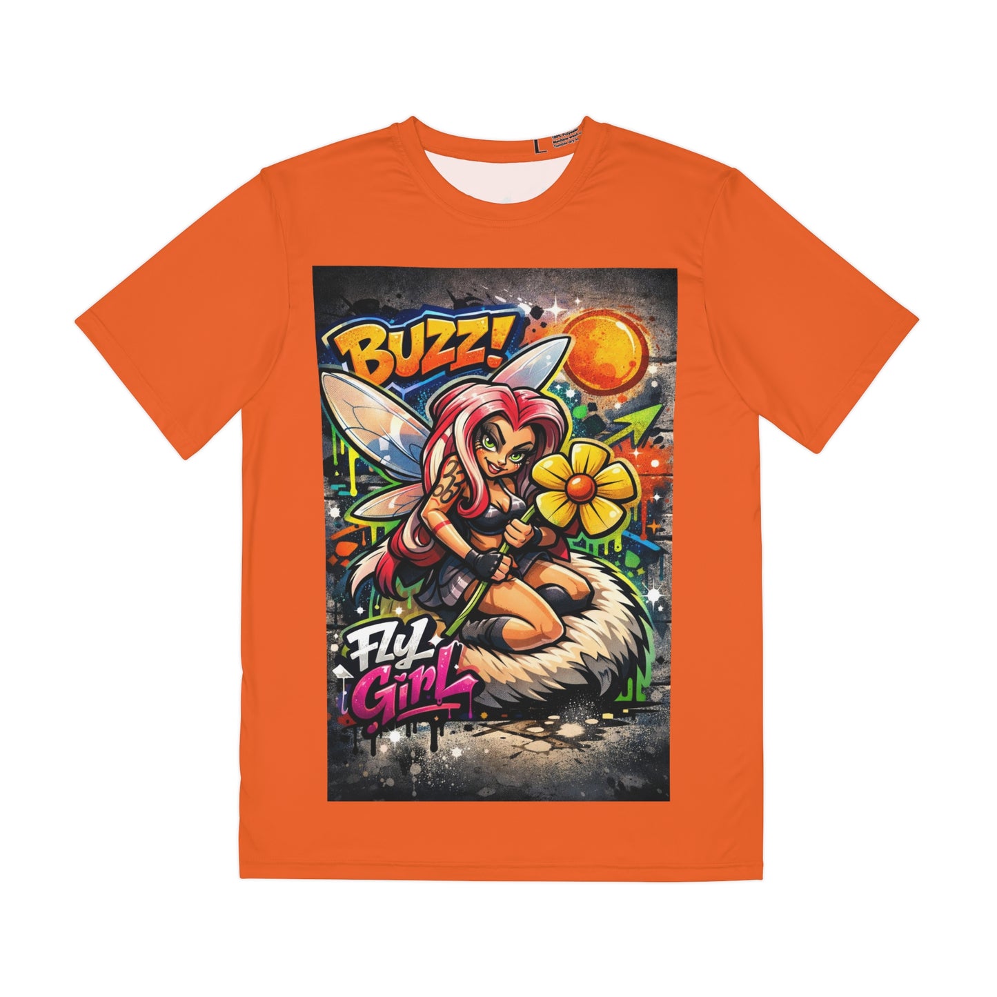 Buzz! Fly Girl Graphic Tee — Streetwear Bee Cartoon T-Shirt