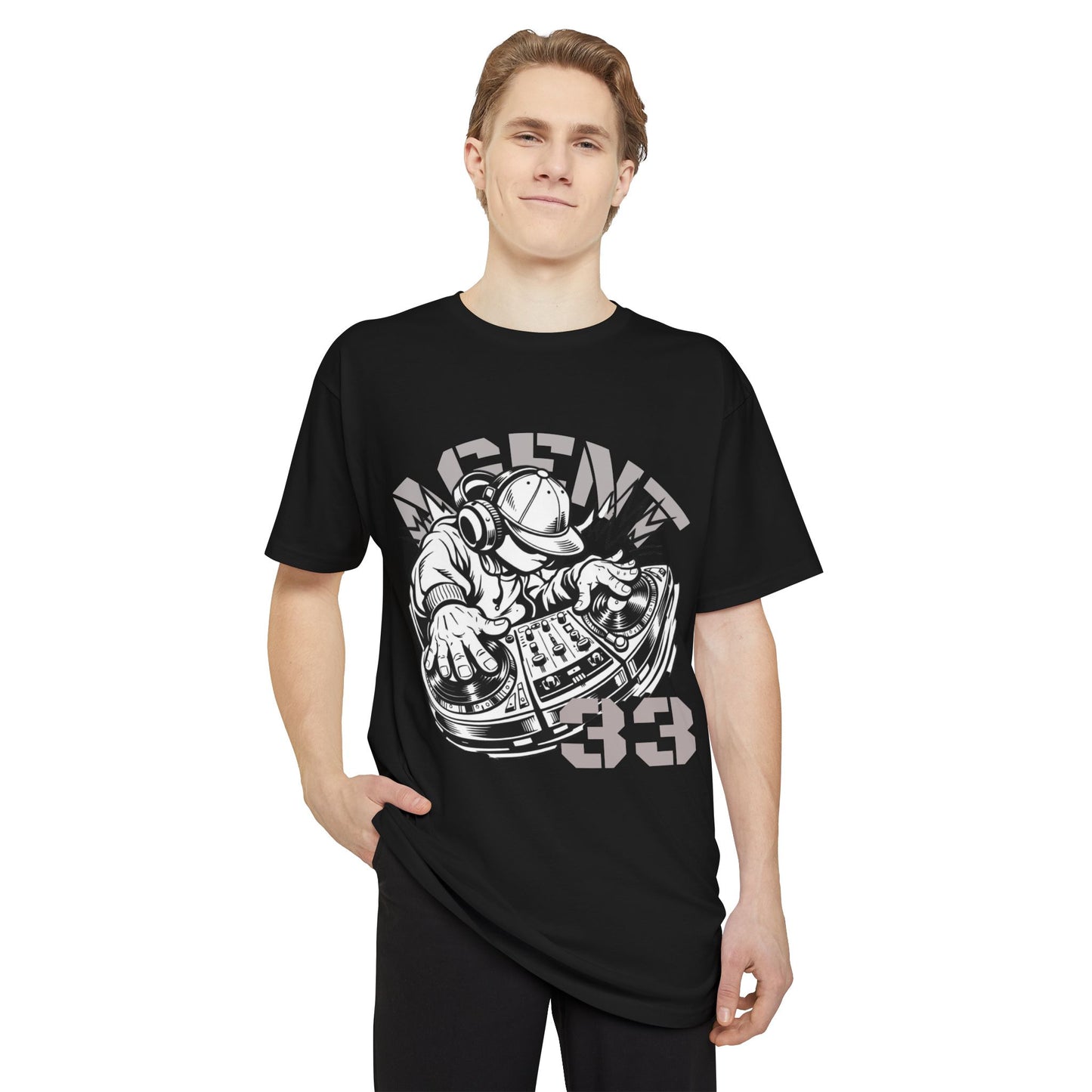 Agent33 DJ Unisex Long Body Urban Tee