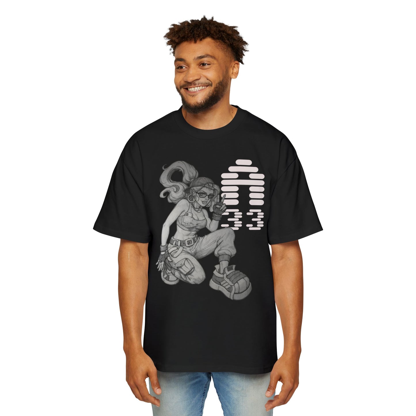 Agent 33 FatCap Basketball Jersey — Black AOP Hoop Tank with Mascot Logo