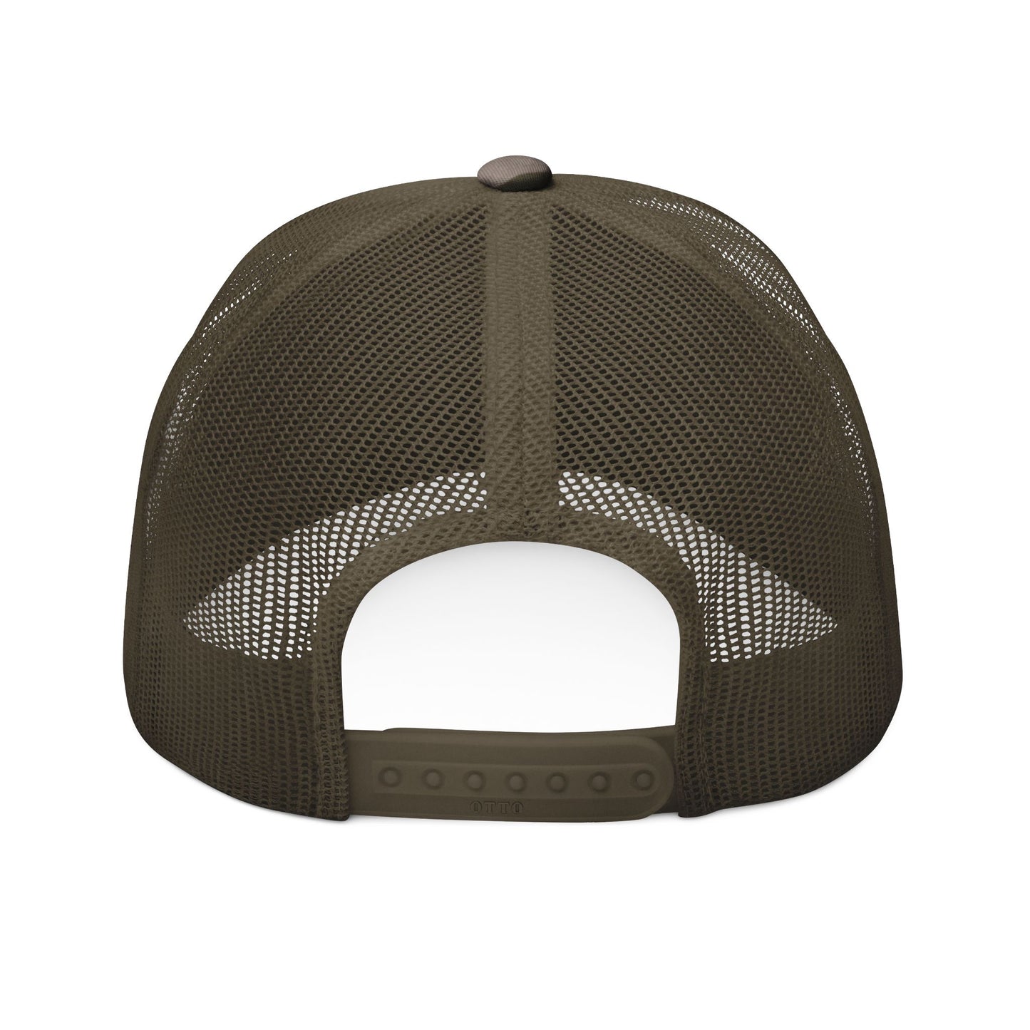 Camouflage Trucker Hat — Embroidered Graffiti '83 Military Cap