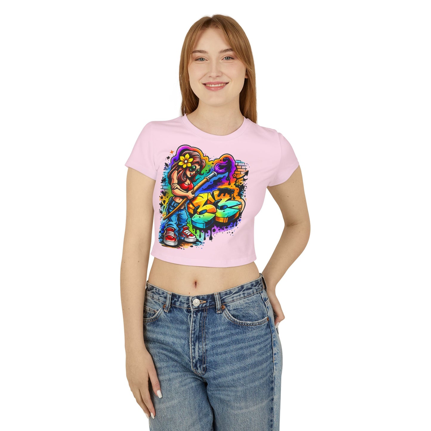 Agent33 Women's Graff-Style Baby Tee