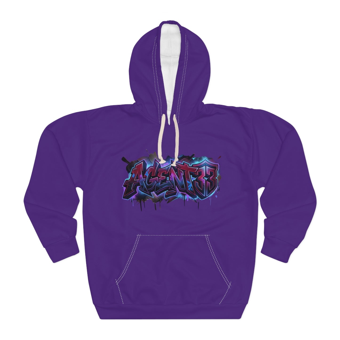 Agent33 Graffiti Bee Girl Hoodie — Colorful Street Art Pullover
